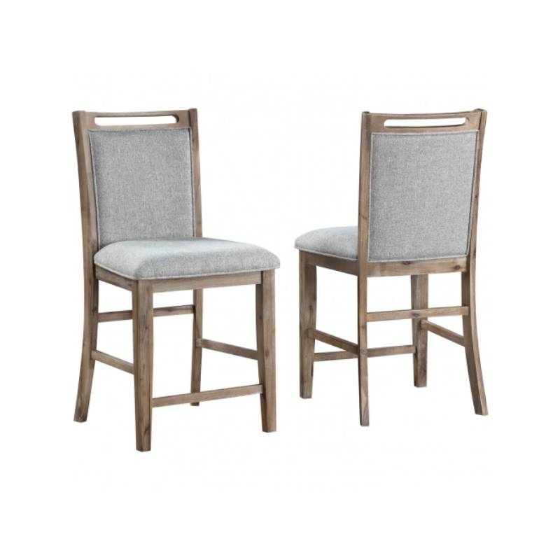 Dorset Hills 24" Counter Chair Set by Vilo Home - Brown/Gray