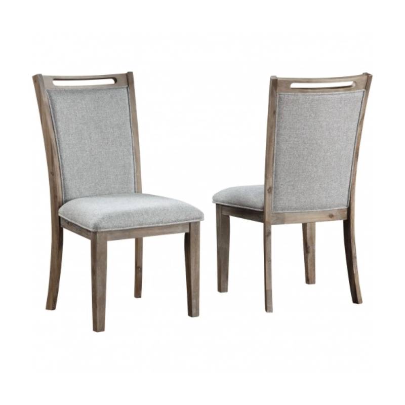 Dorset Hills 19" Dining Chair Set by Vilo Home - Brown/Gray