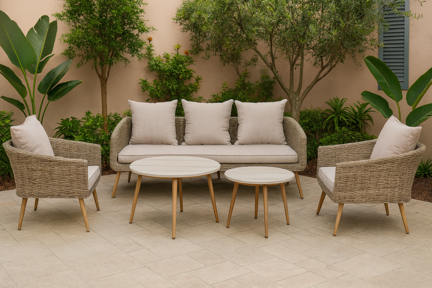 5-Piece Wicker Sofa Set by Best Home