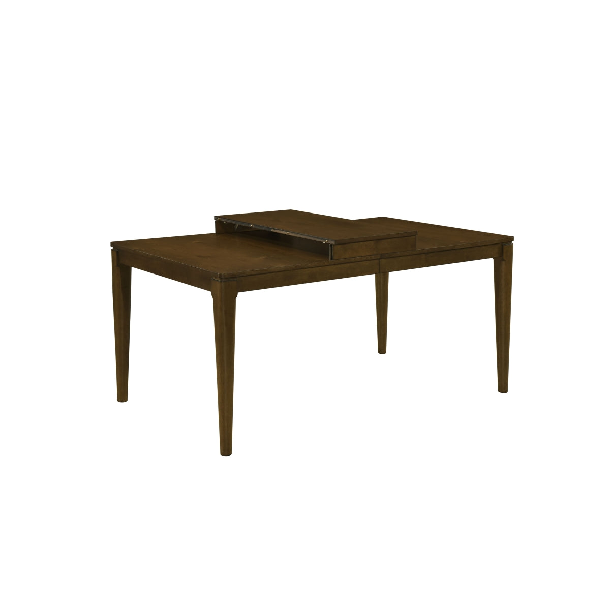 Dining Table with Self-Storing Leaf by Homelegance - Brown