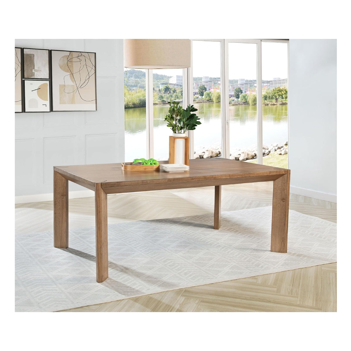 Bruno 72" Dining Table by Coaster - Brown