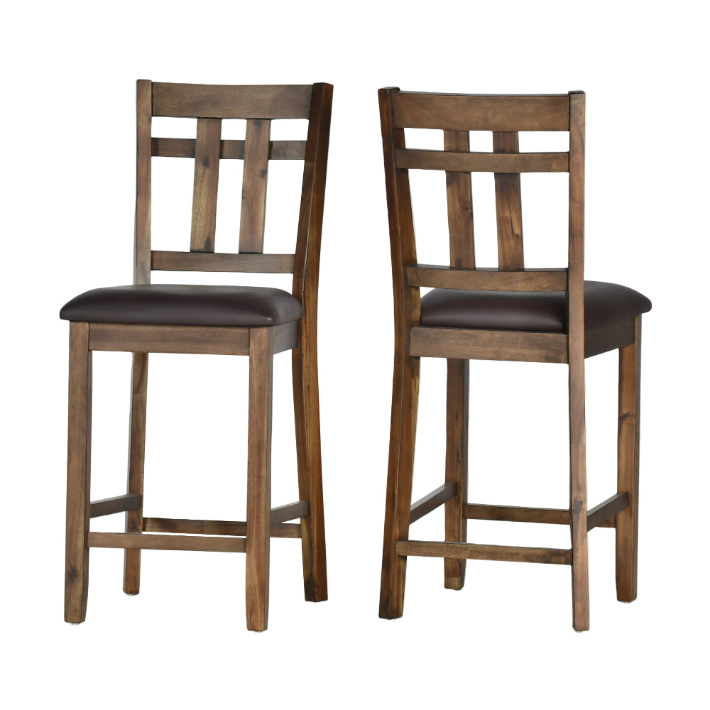 Sendai Dining Table with 4 Chairs by Steve Silver Company - Brown