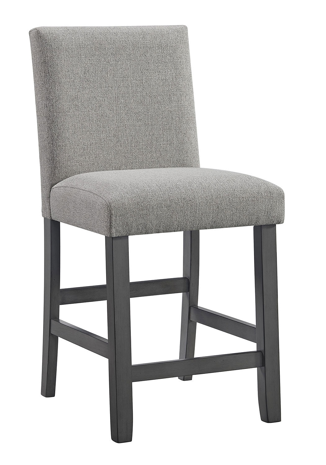 Doha Grey 5pc Counter High Chairs W/Lazy Susan Dining Set By Best Home