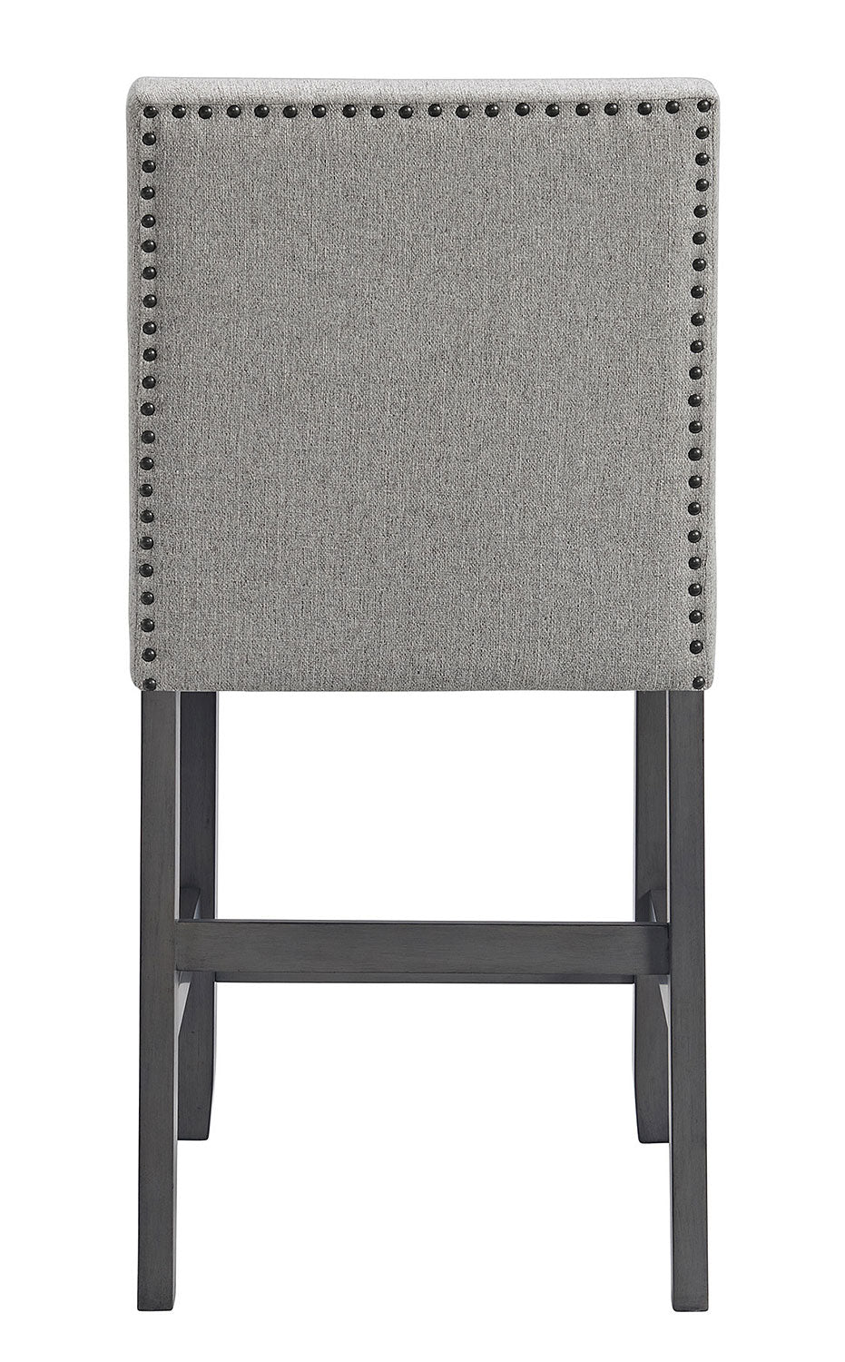 Doha Grey 5pc Counter High Chairs W/Lazy Susan Dining Set By Best Home