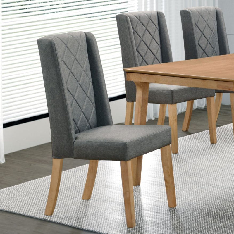 Upholstered Armless Dining Chair by Best Home - Gray