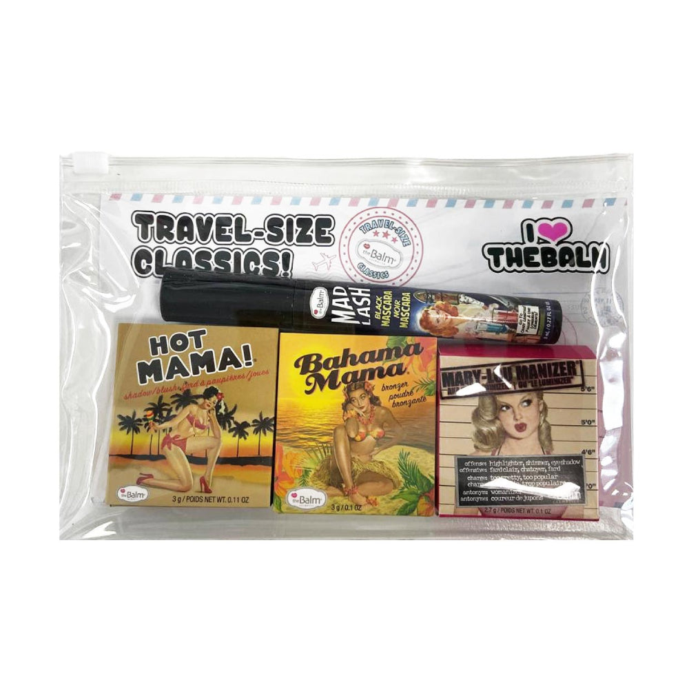 theBalm Travel-Size Classics! (4 Piece) Cosmetics Bag Set