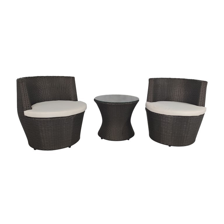 Wicker Patio 3-Piece Set by Best Home