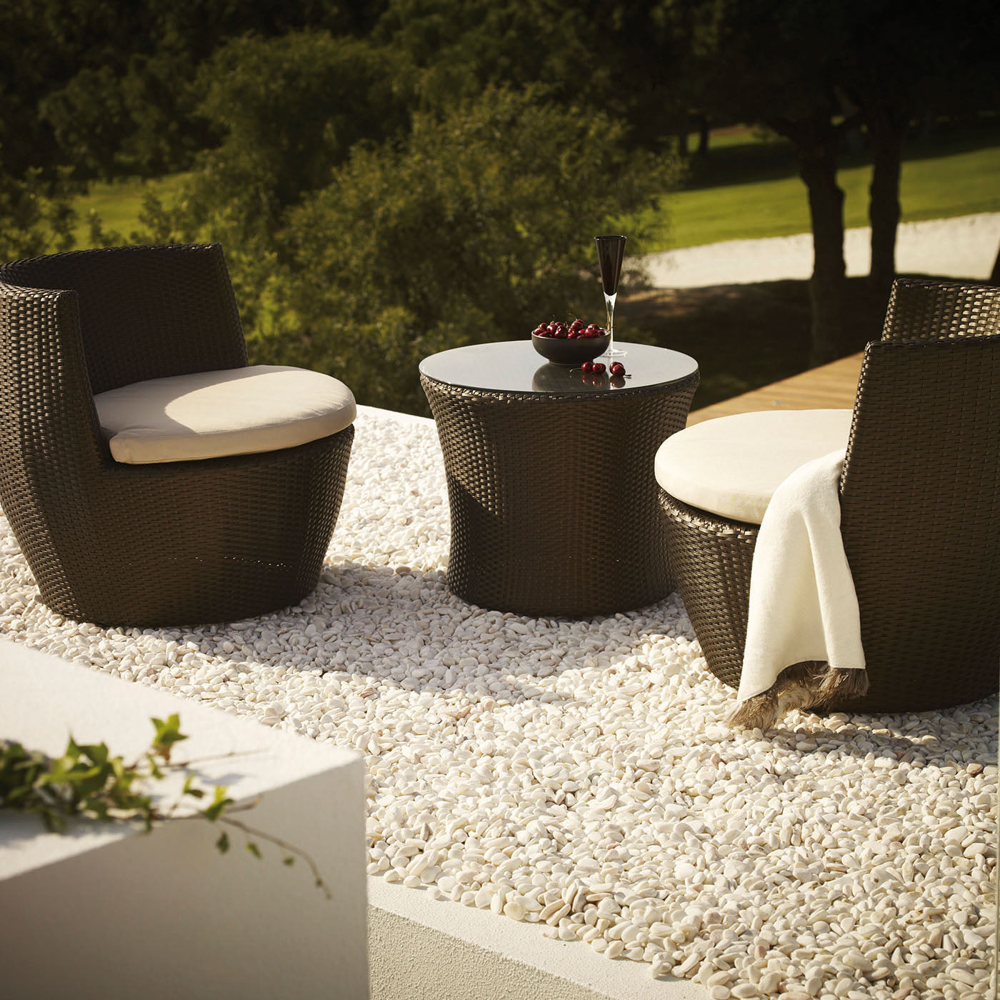 Wicker Patio 3-Piece Set by Best Home