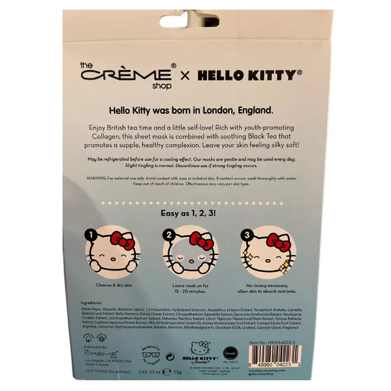 The Crème Shop x Sanrio Hello Kitty Limited Edition Tea Time Sheet Mask