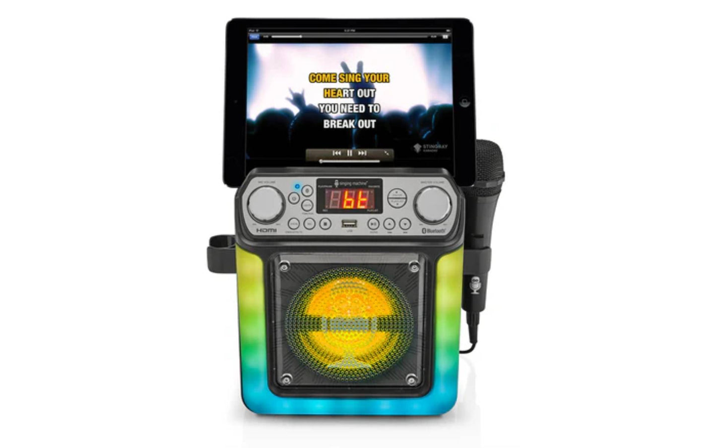 Singing Machine Groove Cube Mini Karake System- Black