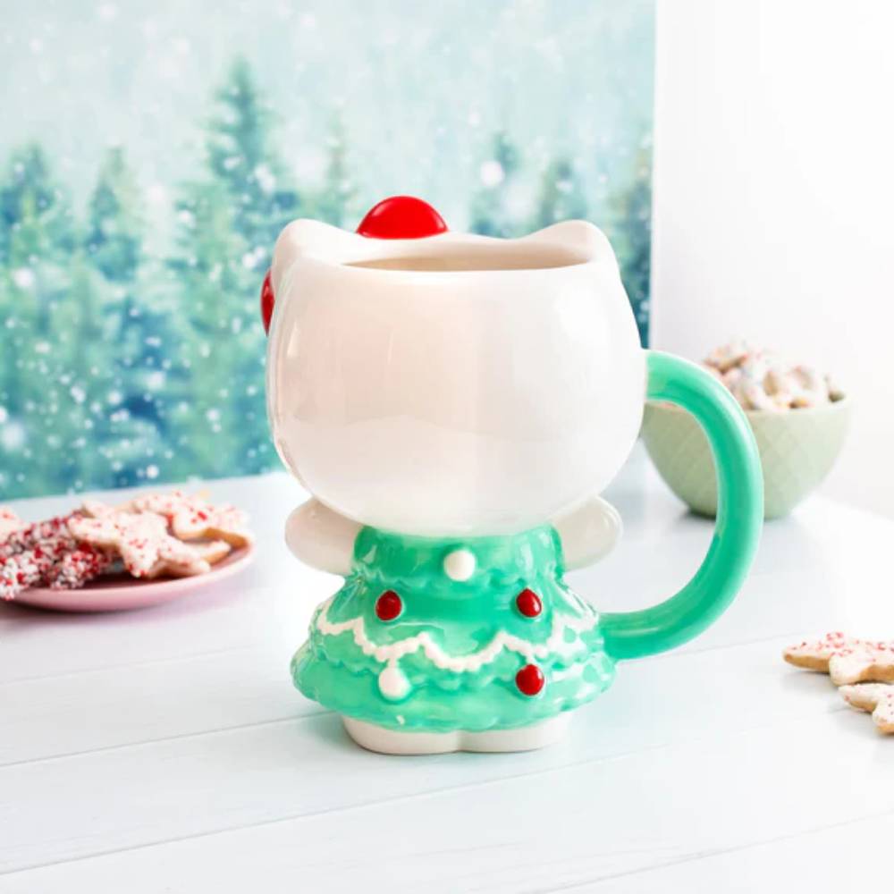 Sanrio Hello Kitty 20 oz Ceramic 3D Sculpted Mug - Multicolor