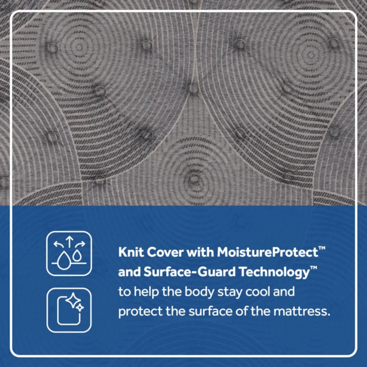 Sealy Moreland Ave 15" Soft Pillow Top Mattress - Blue/Gray