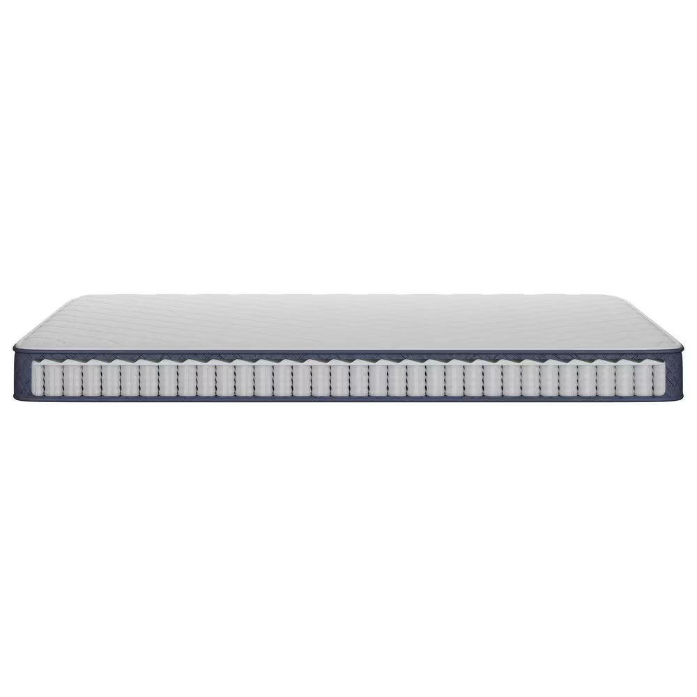 Serta Perfect Day 7" Firm Queen Mattress in Box - White/Blue