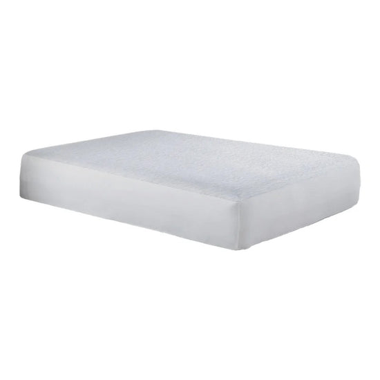 PureCare StainGuard Cotton Terry Waterproof Queen Size Mattress Protector - White - Curacao