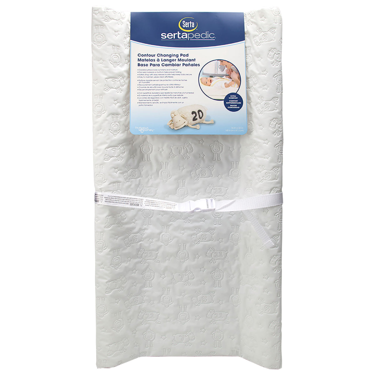 Delta Children SertaPedic Contour Changing Pad - White