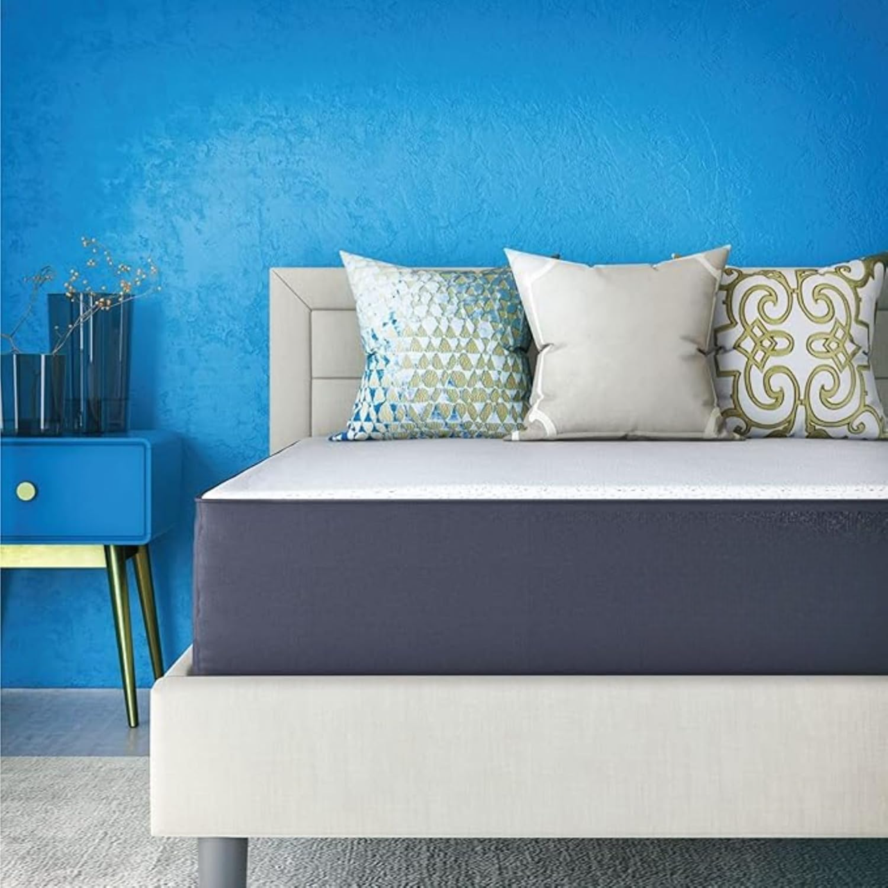 Brookshire Rest Bristol Twin XL Mattress - White/Blue