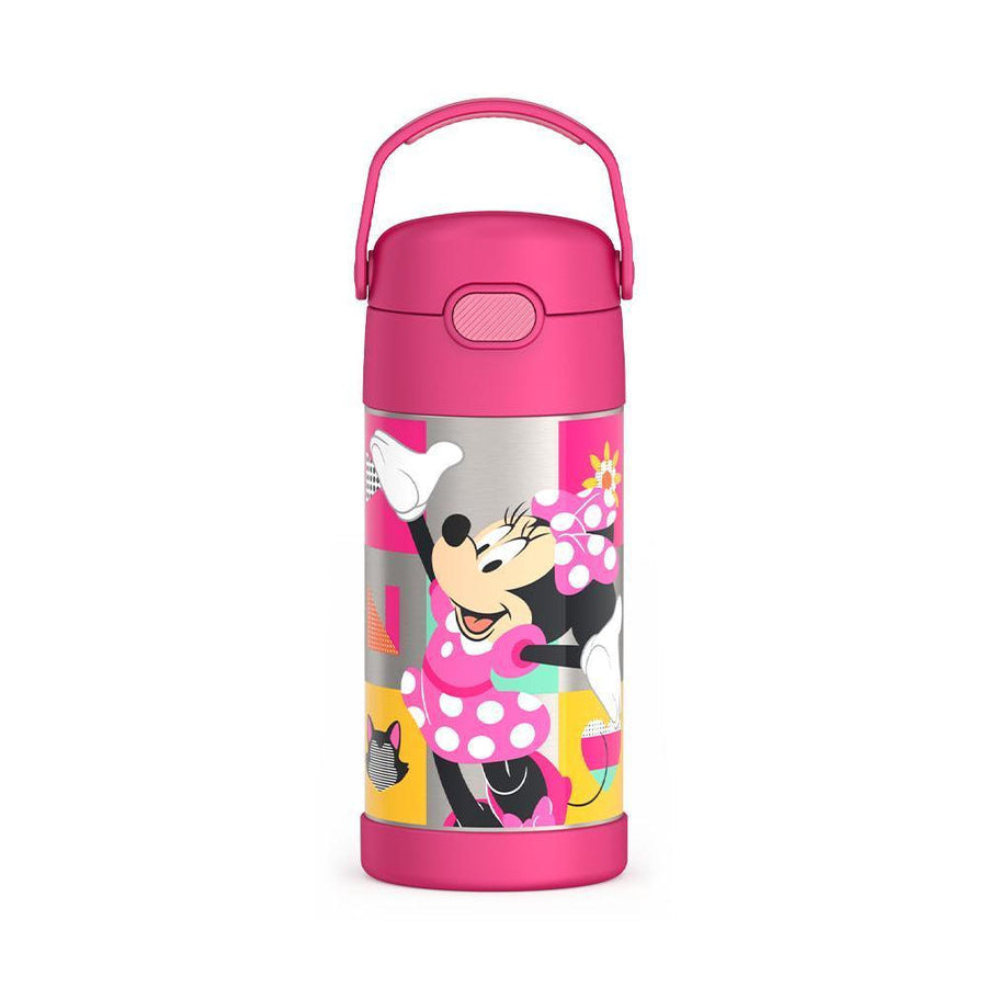 Thermos Funtainer Minnie Mouse Bowtique 12 oz Water Bottle with Straw - Pink