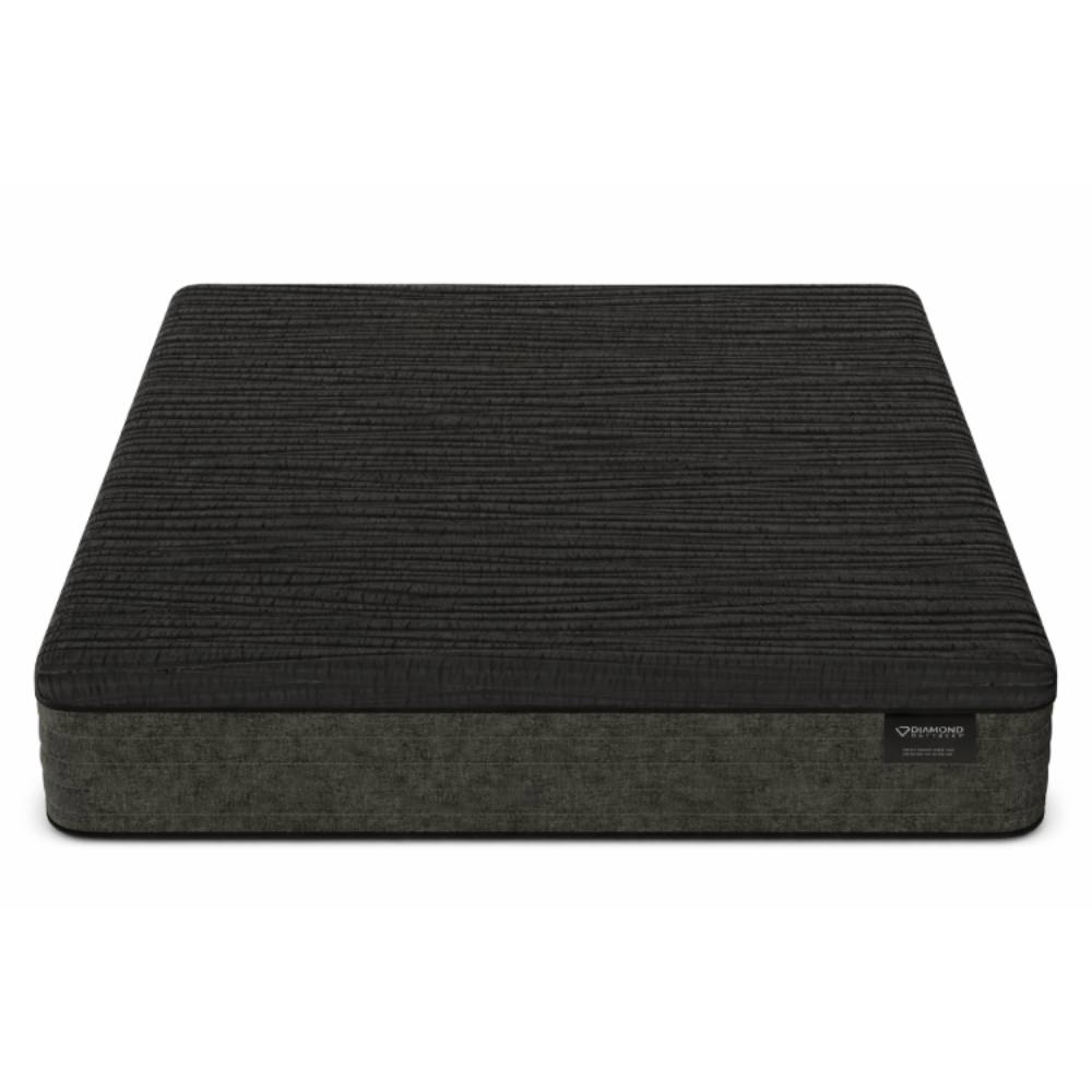Diamond Mattress Shadow 12" Hybrid Cooling Firm Mattress - Gray/Black
