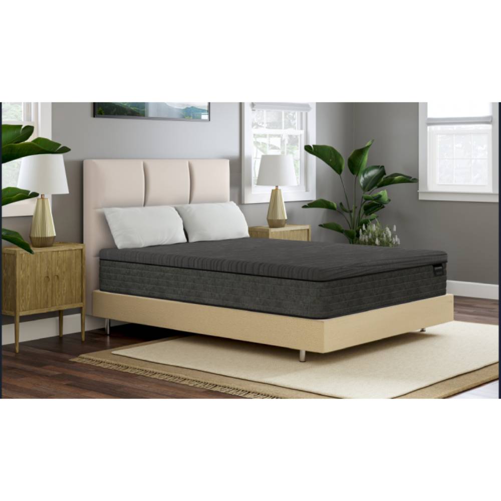 Diamond Mattress Shadow 12" Hybrid Cooling Firm Mattress - Gray/Black