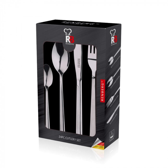 Renberg Cutlery Set (24-Piece) - Silver