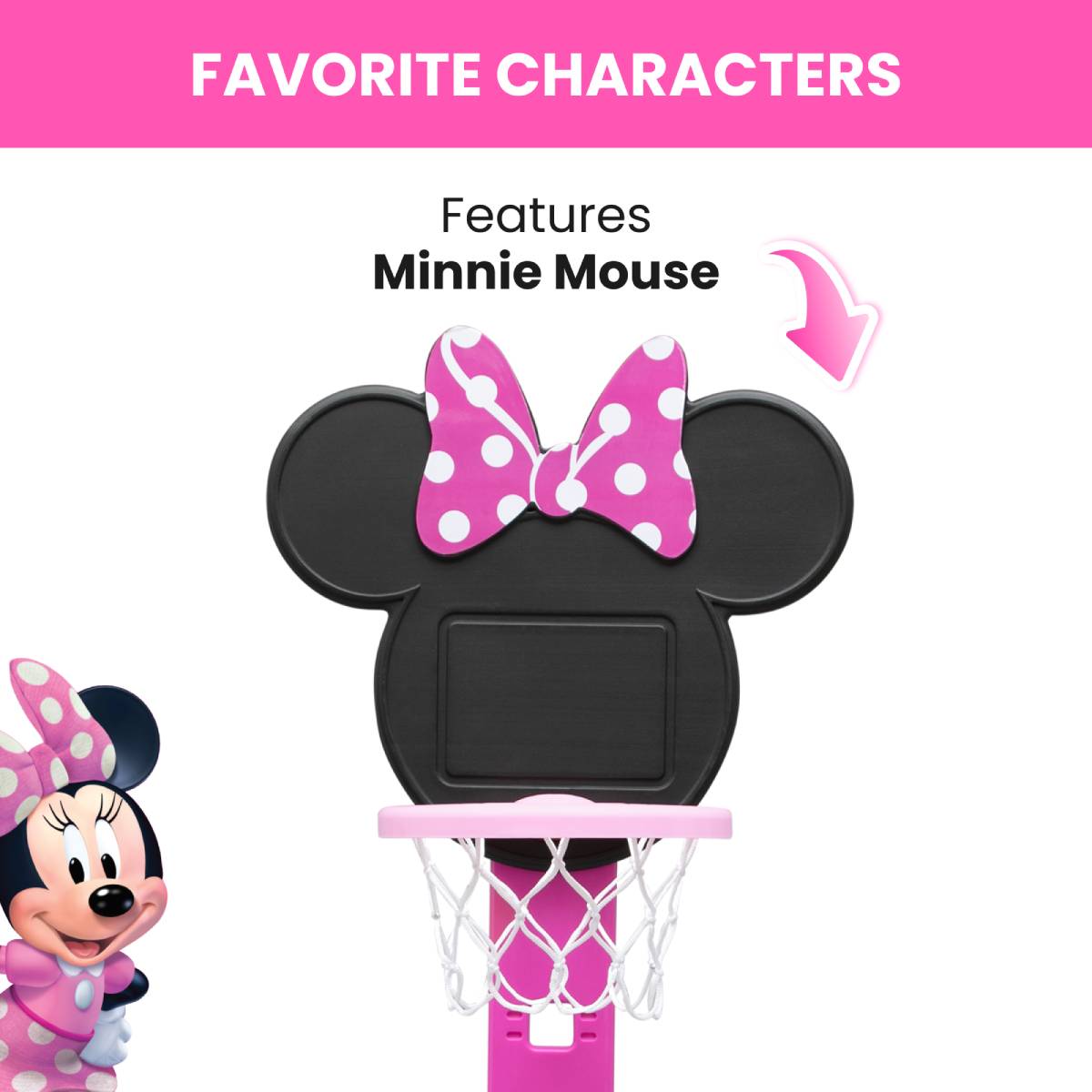 Delta Children Minnie Mouse 4-in-1 Sport Center Toy - Pink