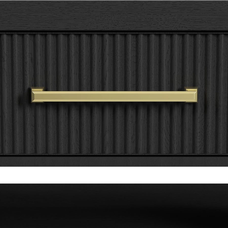 Woodridge 48" Coffee Table with Casters by Picket House Furnishings - Black