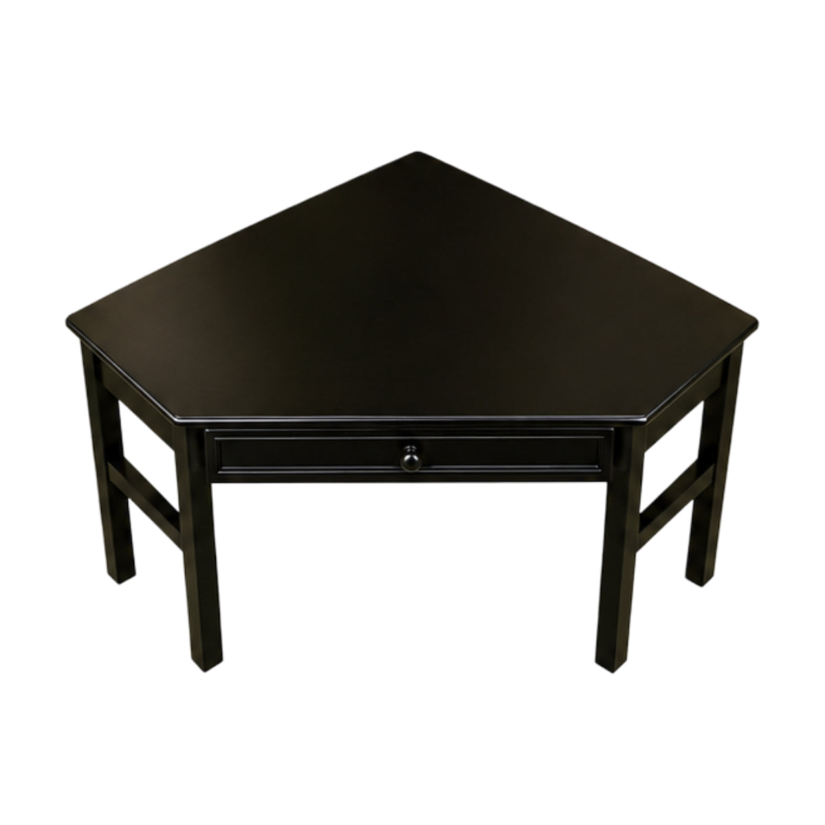 Porto Corner Desk by Furniture of America - Black