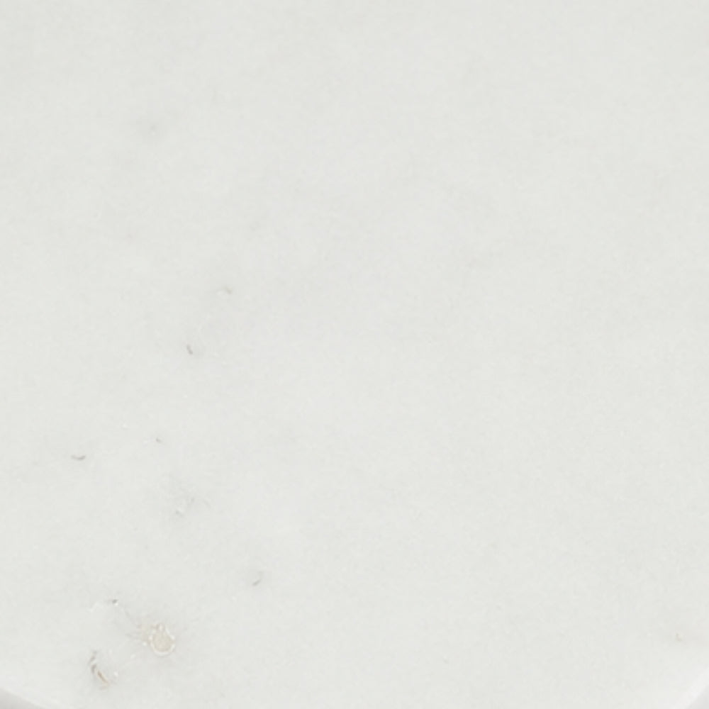 Mesa auxiliar McGill de Furniture of America, color blanco/antiguo