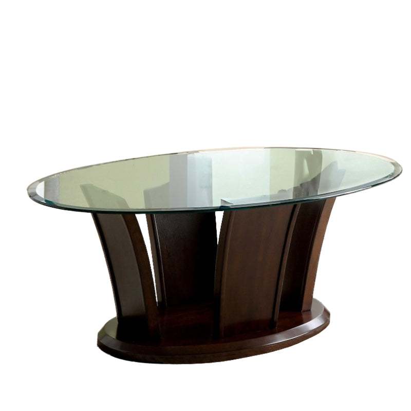 Manhattan 30" Coffee Table by Furniture Of America - Brown Cherry