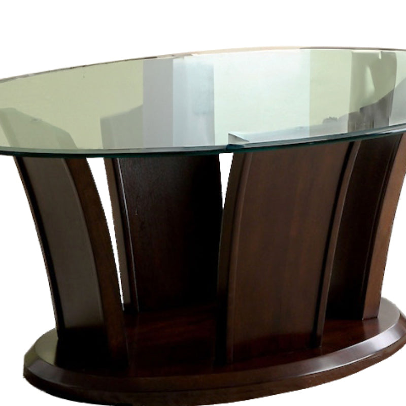Manhattan 30" Coffee Table by Furniture Of America - Brown Cherry