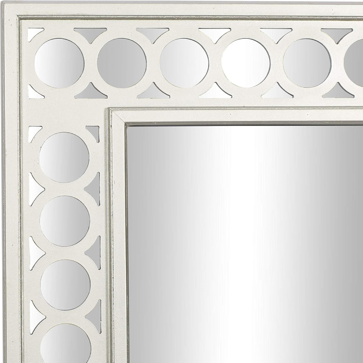 Consola con espejo blanco glamuroso