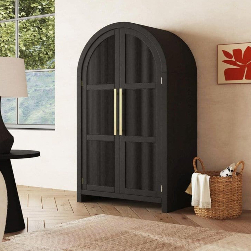 Ridgemont 66" Large Bookcase by Elements - Black