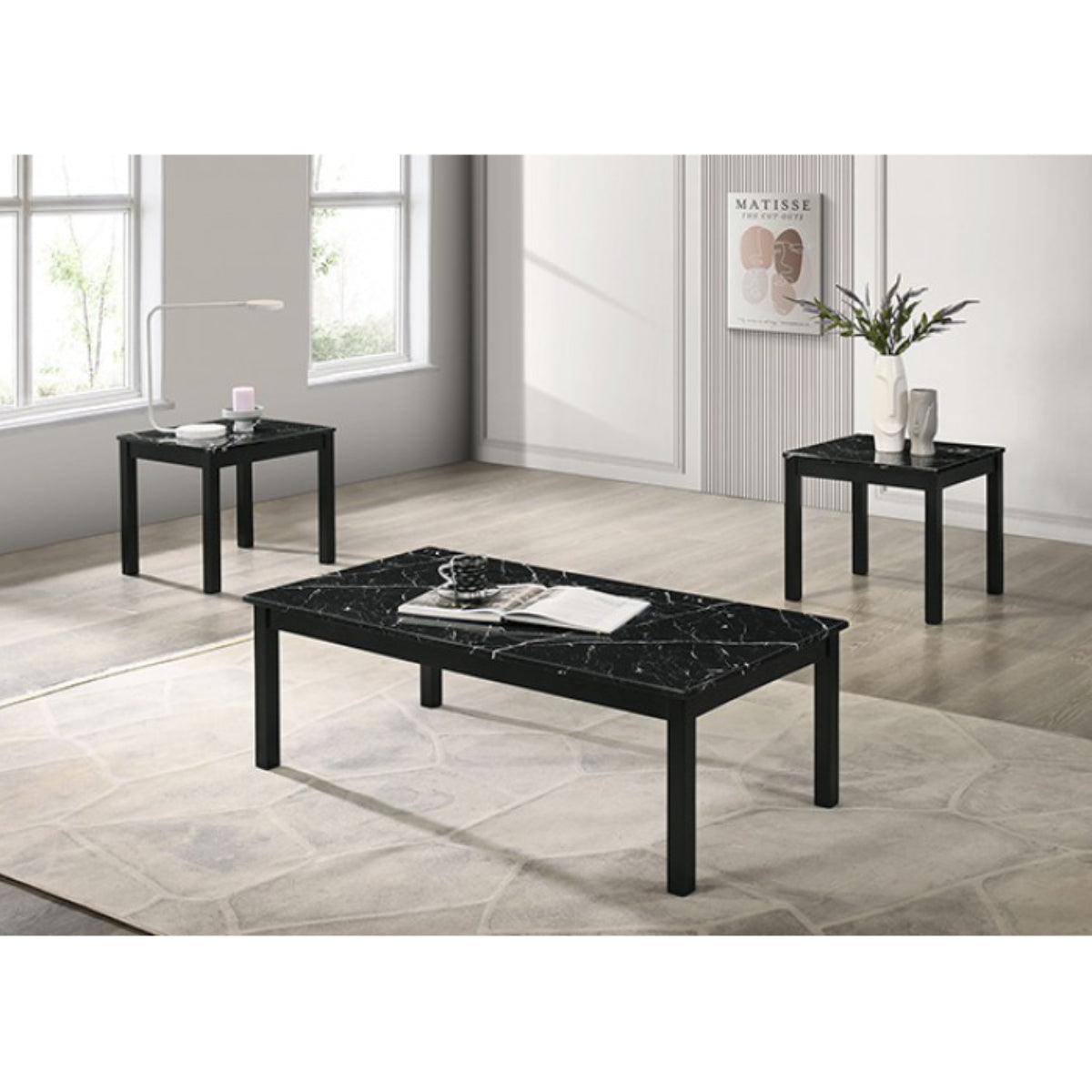 Findlay Table Set by Furniture of America (3 Pieces)
