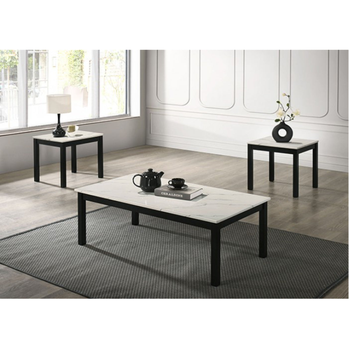 Findlay Table Set by Furniture of America (3 Pieces)