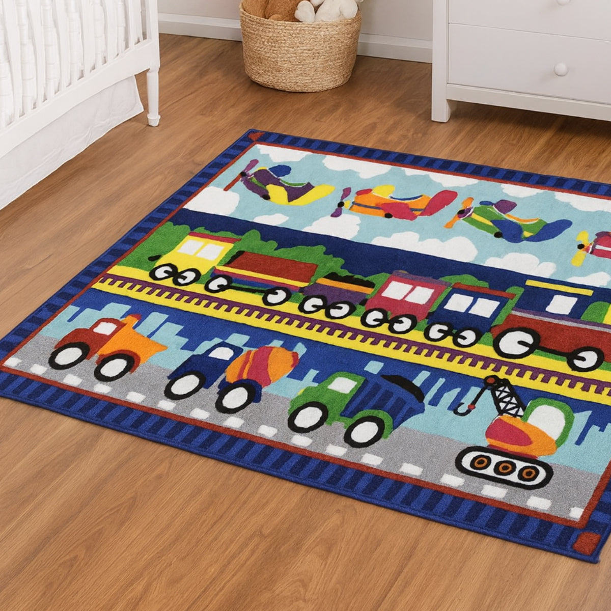 L.A Rugs Fun Time Trans America Rectangular Area Rug