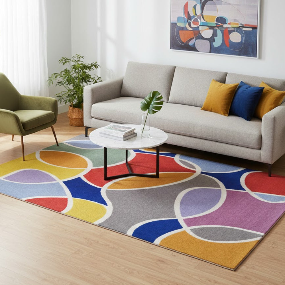 L.A Rugs 1' 7" x 2' 5" Groovin Rectangular Area Rug