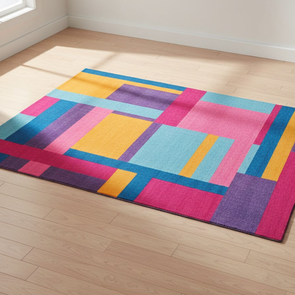 L.A Rugs 1' 7" x 2' 5" Tetris Rectangular Area Rug