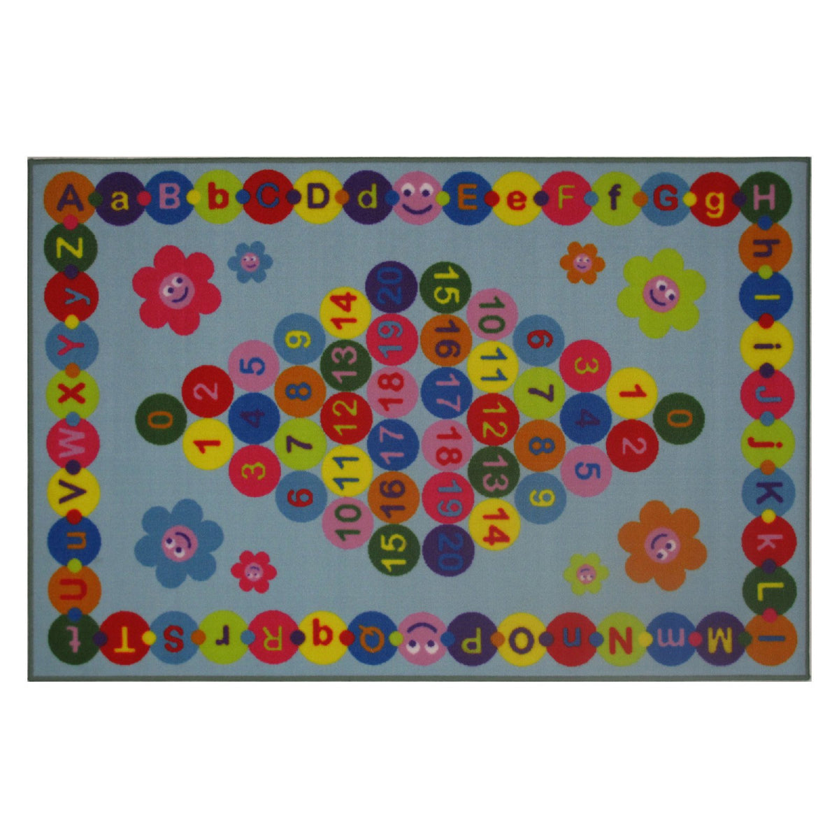 L.A Rugs Fun Time Happy Learning Rectangular Area Rug