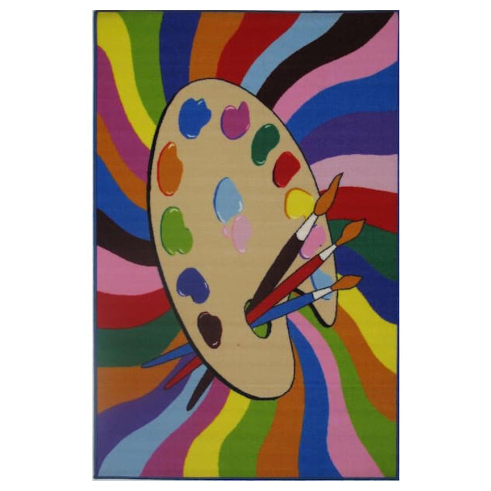 L.A Rugs Painting Time Rectangular Area Rug