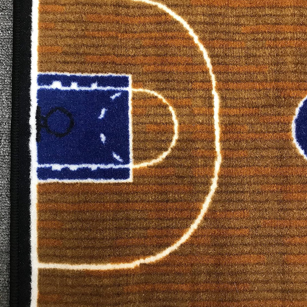 L.A Rugs Basketball Court Rectangular Area Rug - Brown