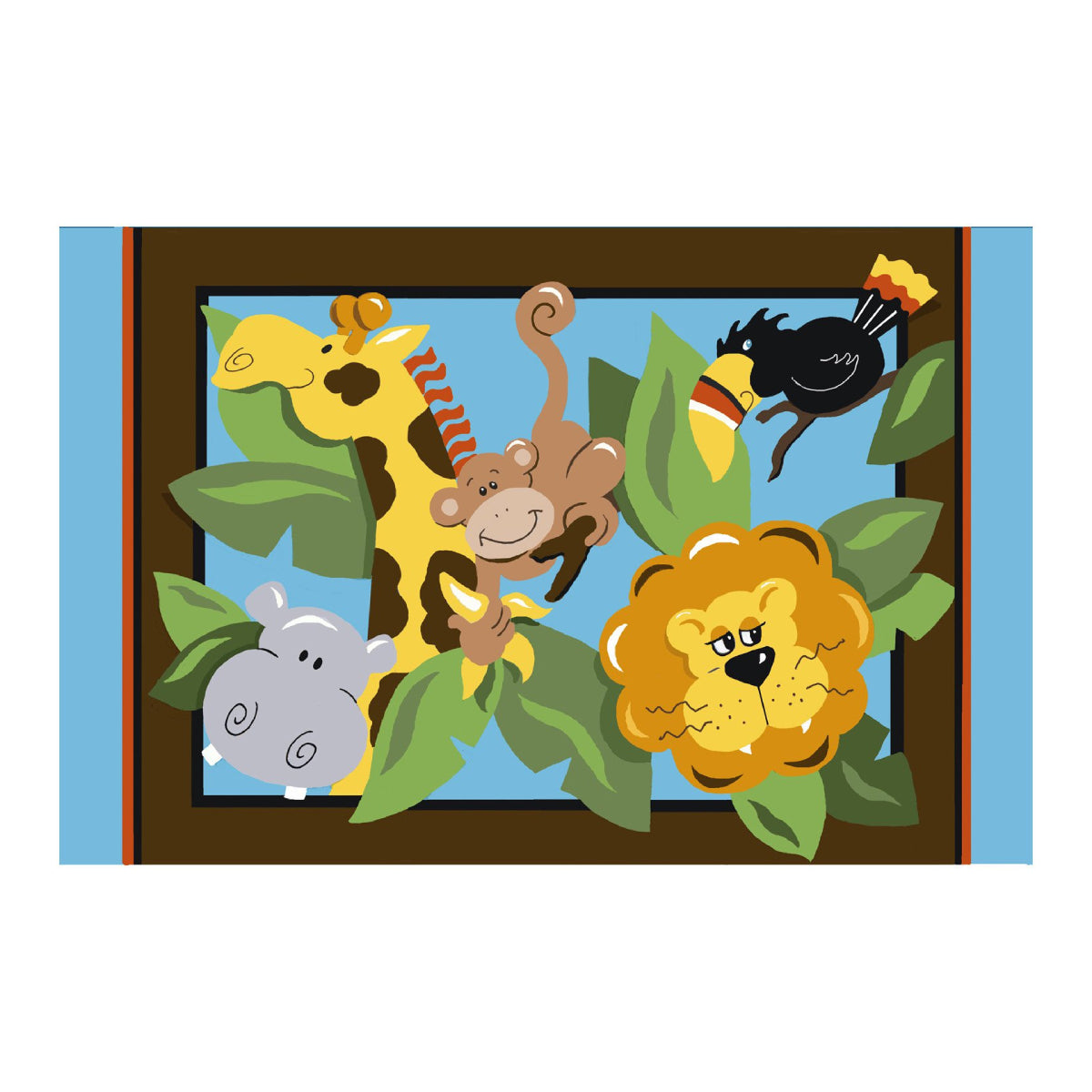 L.A Rugs 3' 3" x 4' 10" In the Jungle Rectangular Area Rug