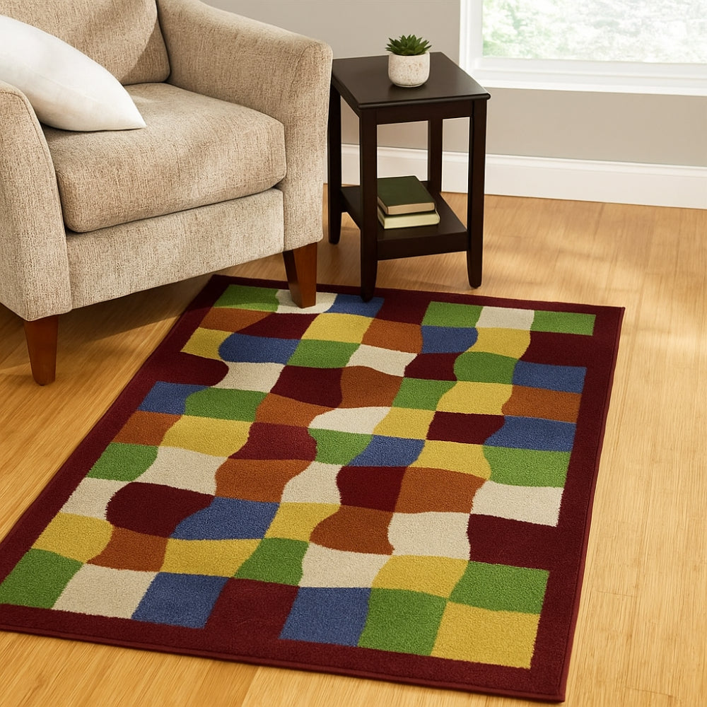 L.A Rugs 3'3" x 4'10" Night Flash NF-14 Rectangular Area Rug - Blue