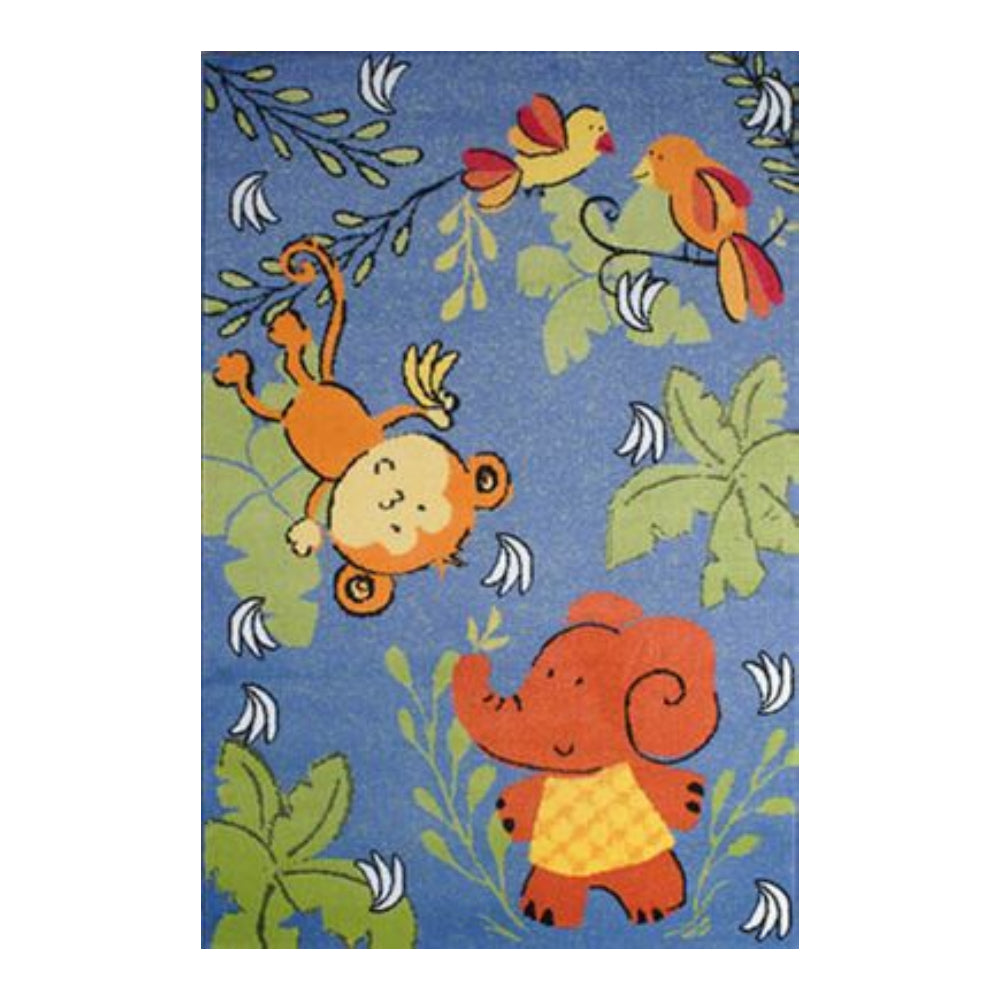 L.A Rugs 3'3" x 4'10" Night Flash NF-19 Rectangular Area Rug - Blue