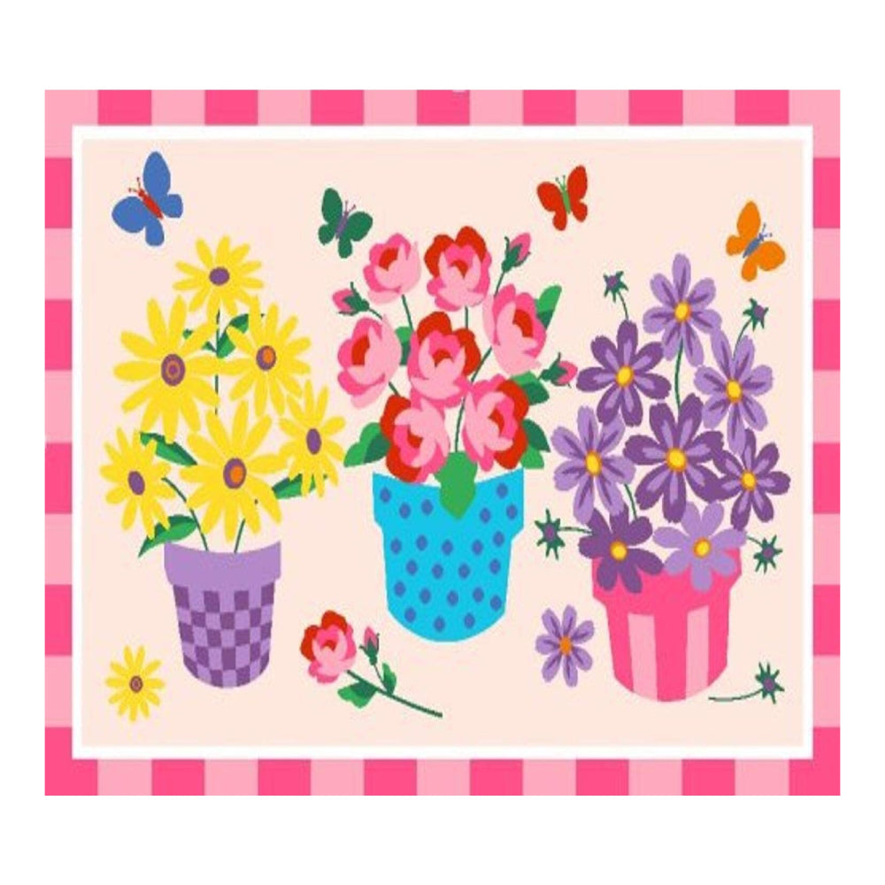 L.A Rugs 1' 7" x 2' 5" Olive Kids Rectangular Area Rug - Pink