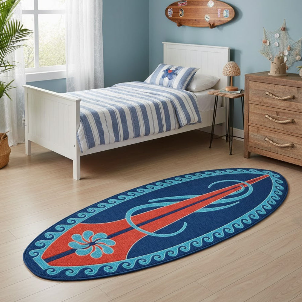 L.A Rugs 1' 7" x 2' 5" Huntington Oval Area Rug - Green