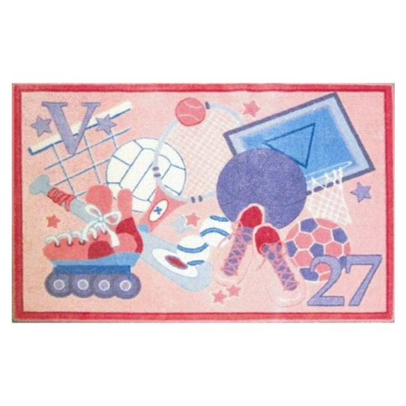 L.A Rugs 3' 3" x 4' 10" Supreme All Stars Girls Rectangular Area Rug - Pink