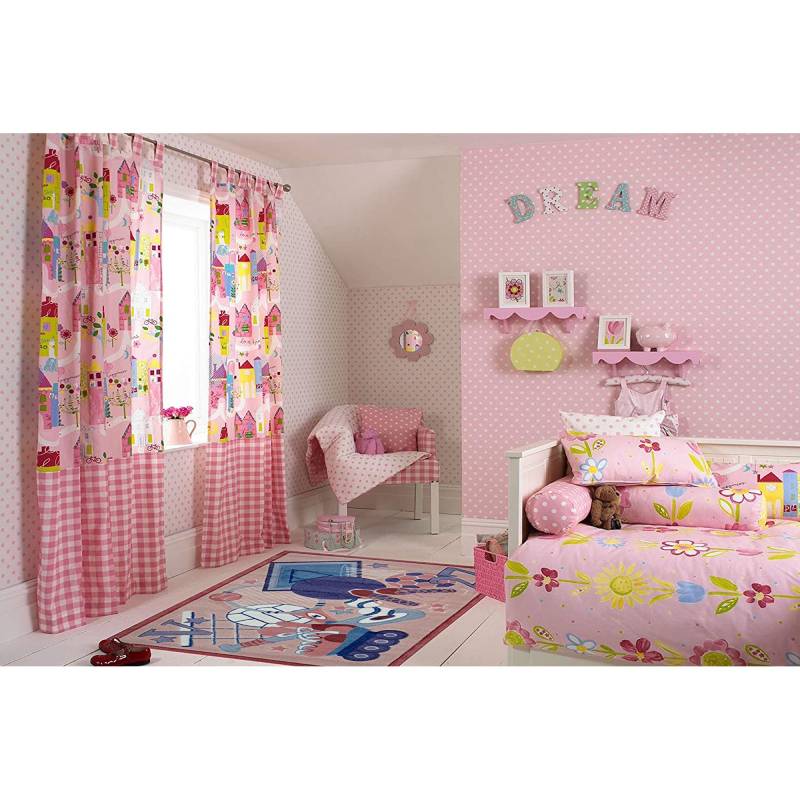 L.A Rugs 3' 3" x 4' 10" Supreme All Stars Girls Rectangular Area Rug - Pink