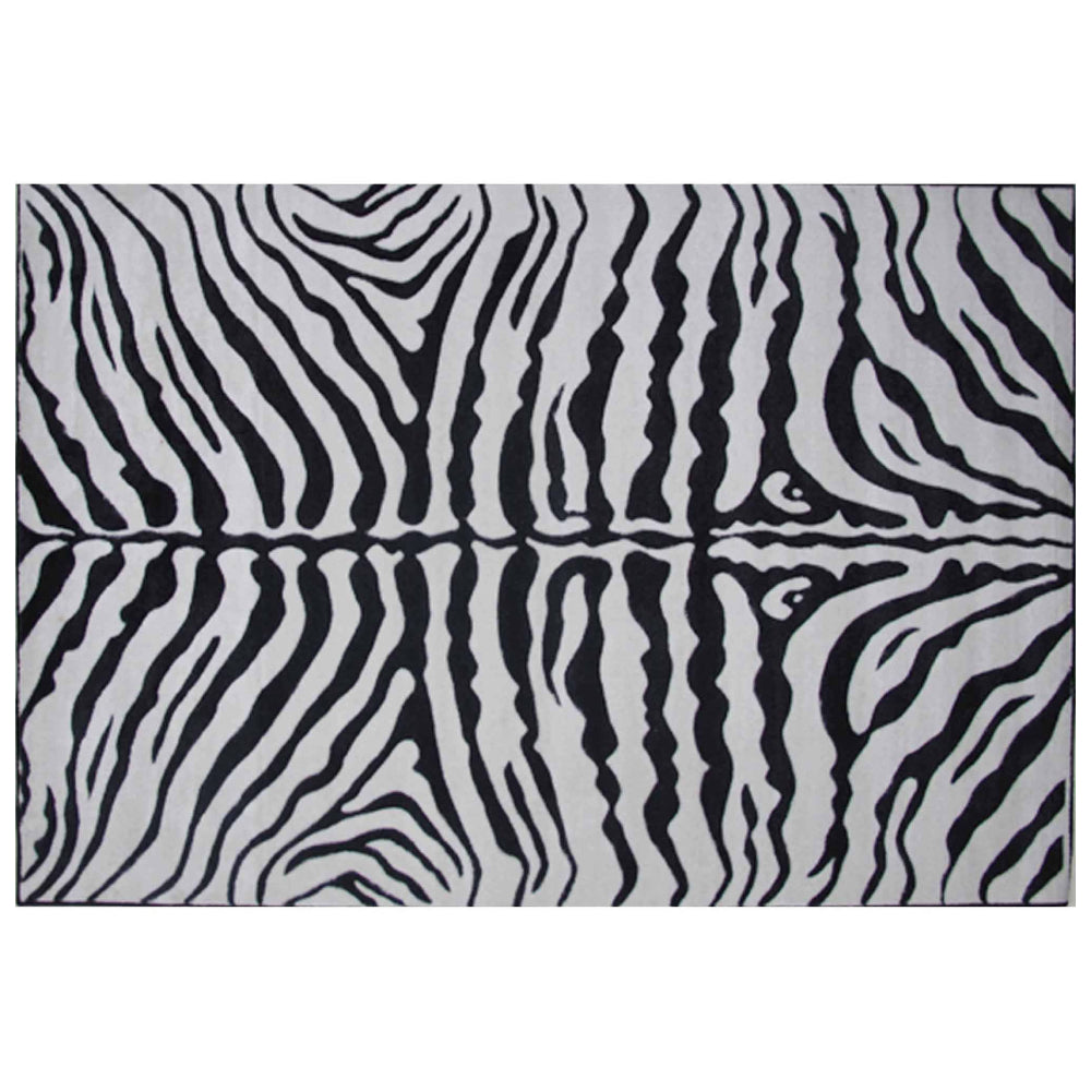 L.A Rugs Zebra Skin Rectangle Area Rug