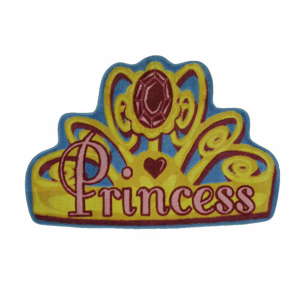 L.A Rugs Shy Princess Cut Area Rug - Yellow