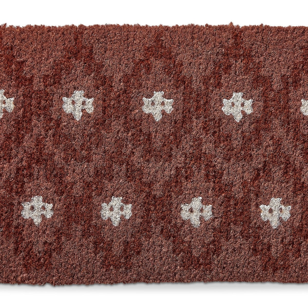 Tag 1'6" x 2'6" Adobe Sugar Geo Coir Mat - Brown